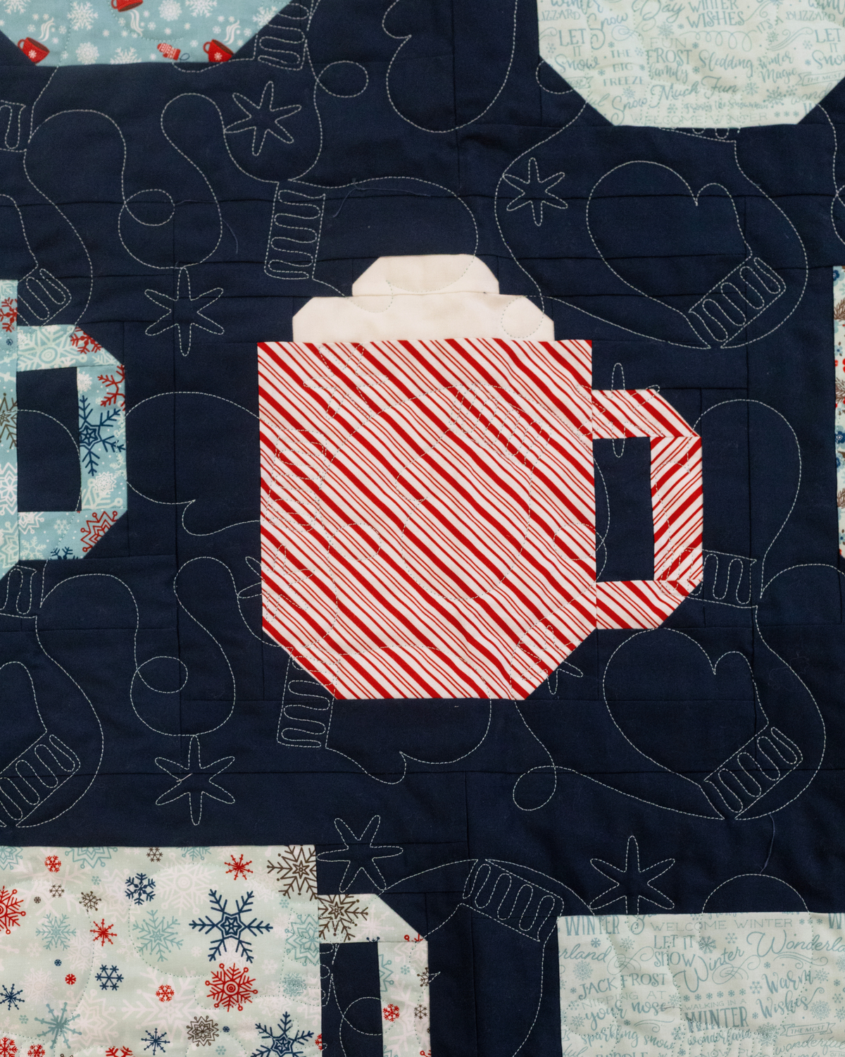 A Perfect Winter X Mod Mugs Quilt Kit 68 X 80"