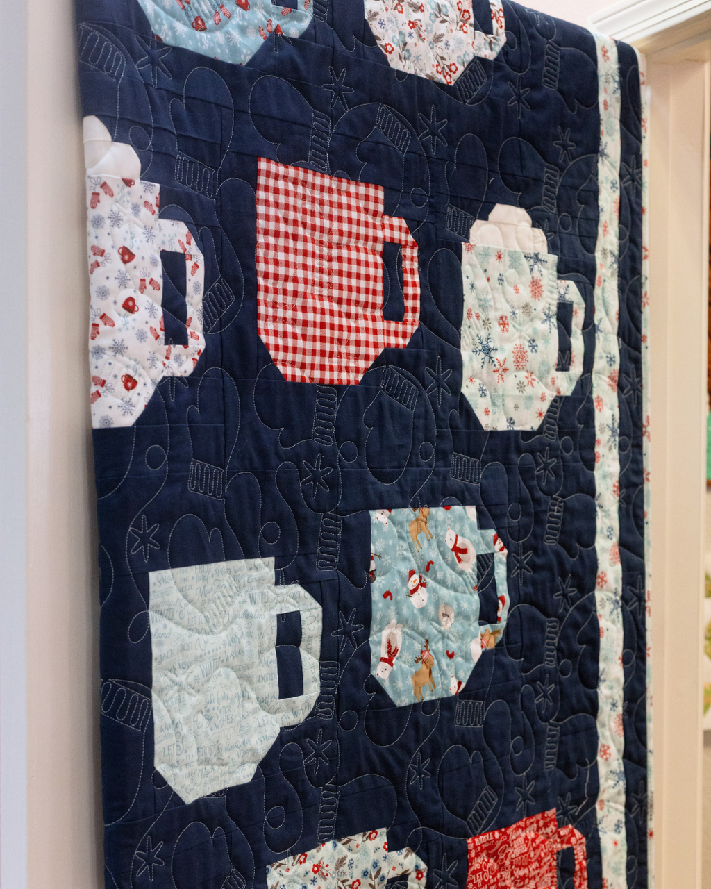 A Perfect Winter X Mod Mugs Quilt Kit 68 X 80"