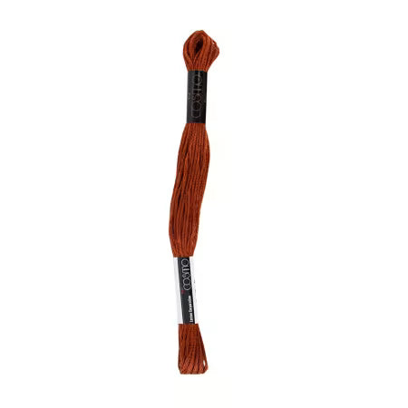 Cosmo Cotton Embroidery Floss 8m Skein Brown # 2512-130