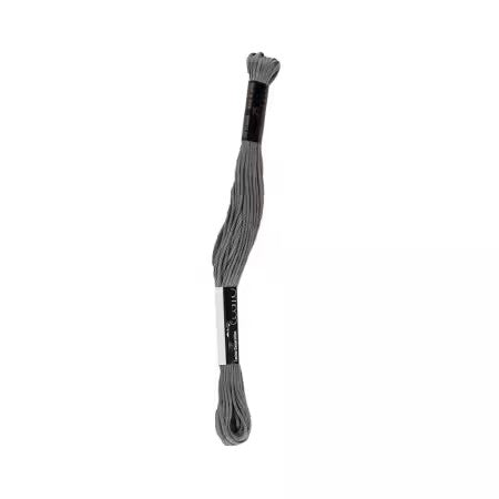 Cosmo Cotton Embroidery Floss 8m Skein Charcoal Gray # 2512-154