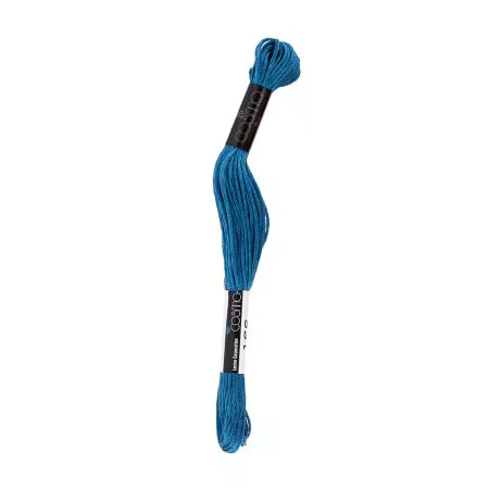Cosmo Cotton Embroidery Floss 8m Skein Dark Dull Blue # 2512-166