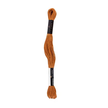 Cosmo Cotton Embroidery Floss 8m Skein Golden Brown # 2512-308