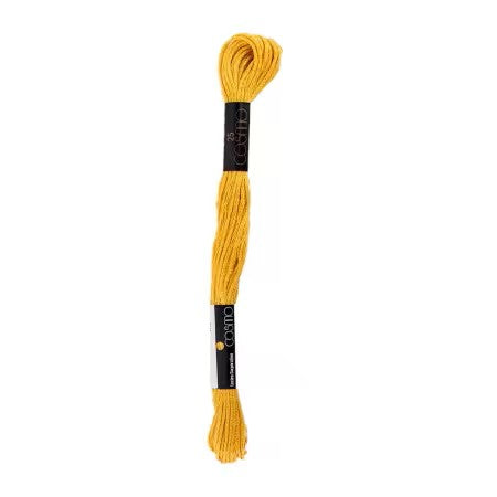 Cosmo Cotton Embroidery Floss 8m Skein Vivid Old Gold #2512-702