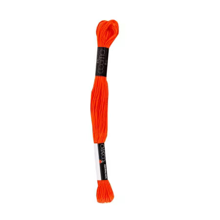 Cosmo Cotton Embroidery Floss 8m Skein Orange # 2512-757