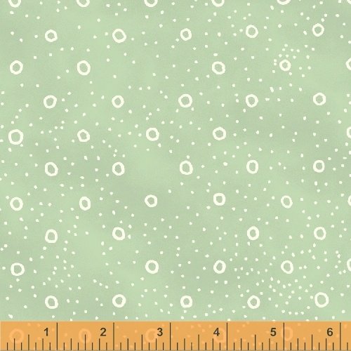 Handmaker - Mint w/White Circles & Dots