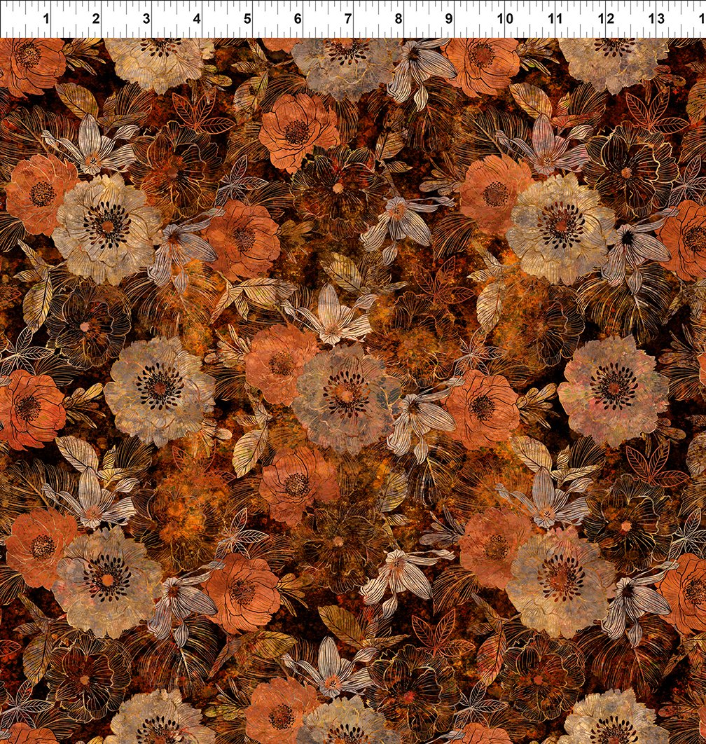 Autumn Elegance - Multicolor Shadow Flowers