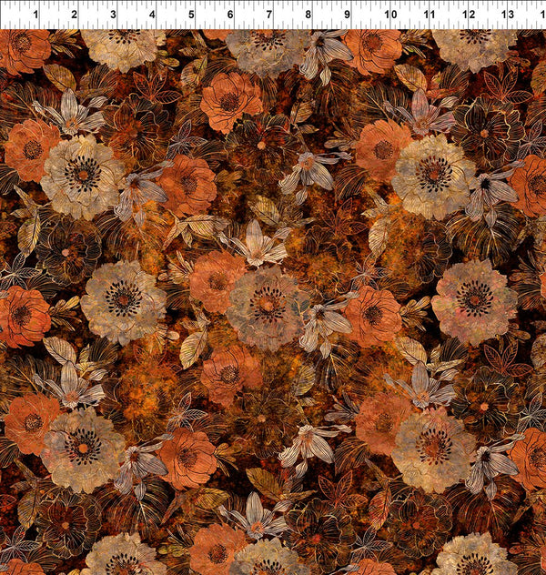 Autumn Elegance - Multicolor Shadow Flowers