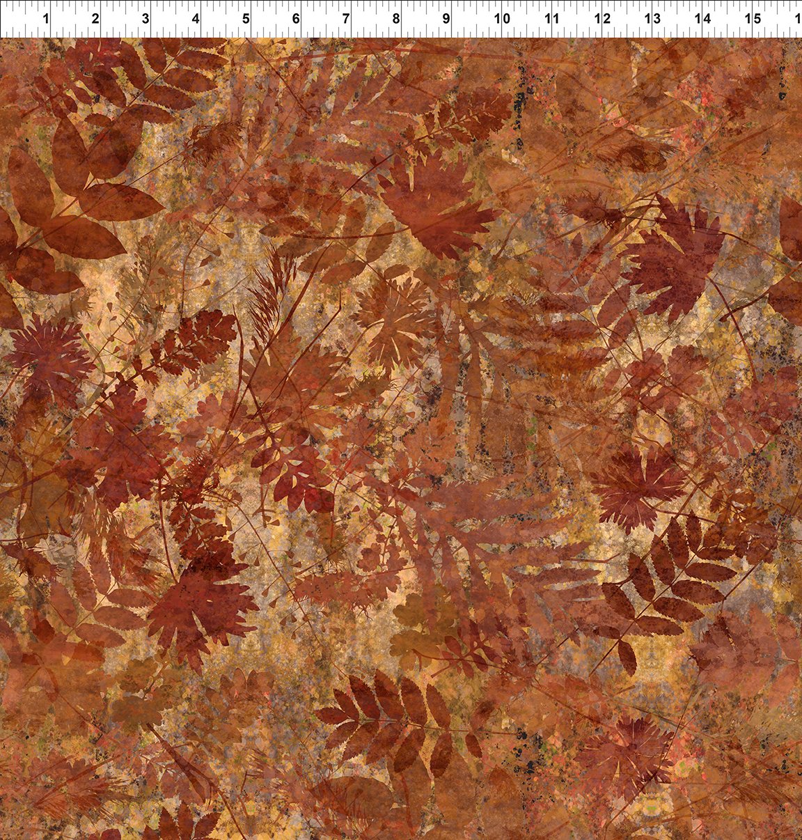 Autumn Elegance - Multicolor Shadow Leaves