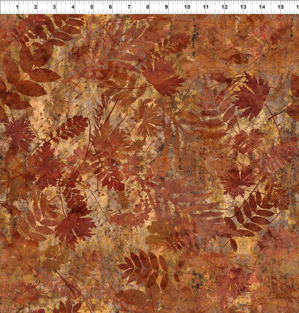 Autumn Elegance - Multicolor Shadow Leaves
