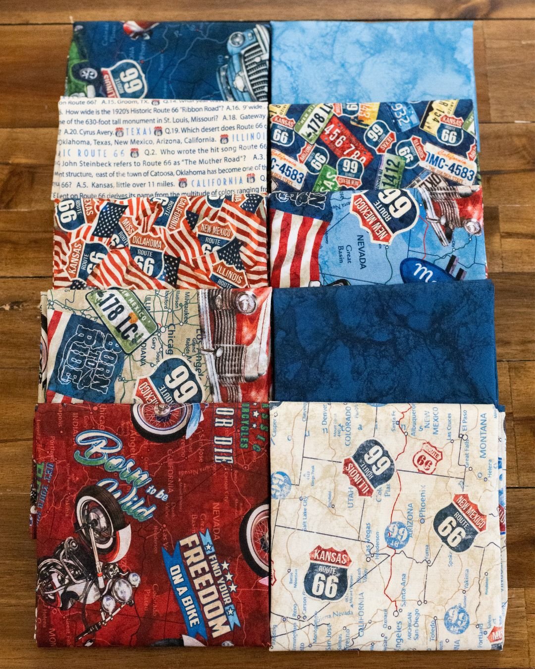 Historic Route 66 10 pc Fat Quarter Bundle