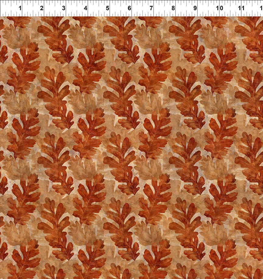 Autumn Elegance - Multicolor Acorn Leaves