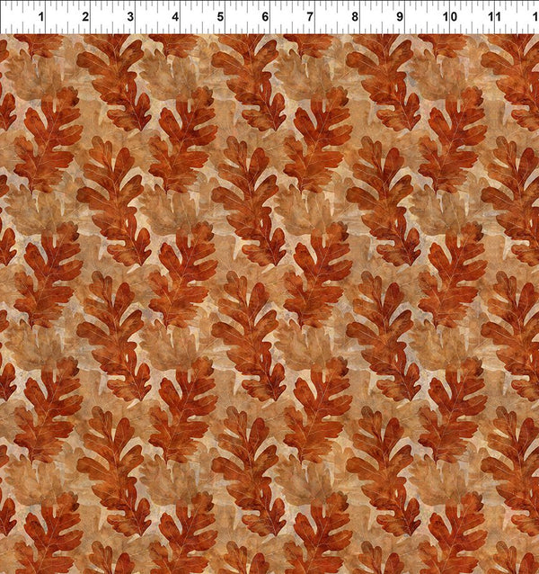 Autumn Elegance - Multicolor Acorn Leaves