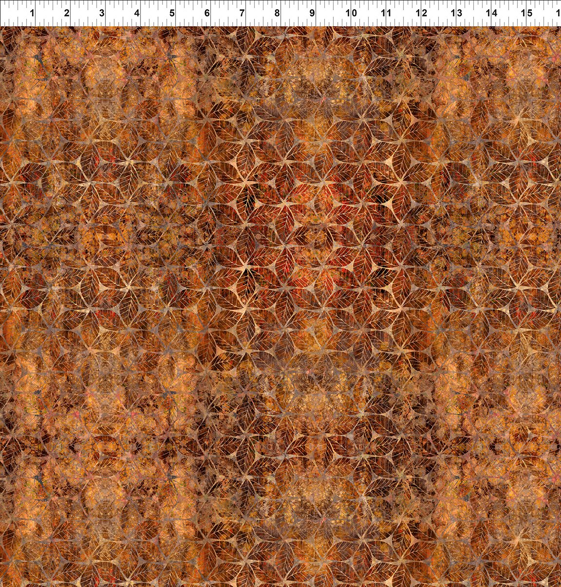Autumn Elegance - Multicolor Leaf Mosaic