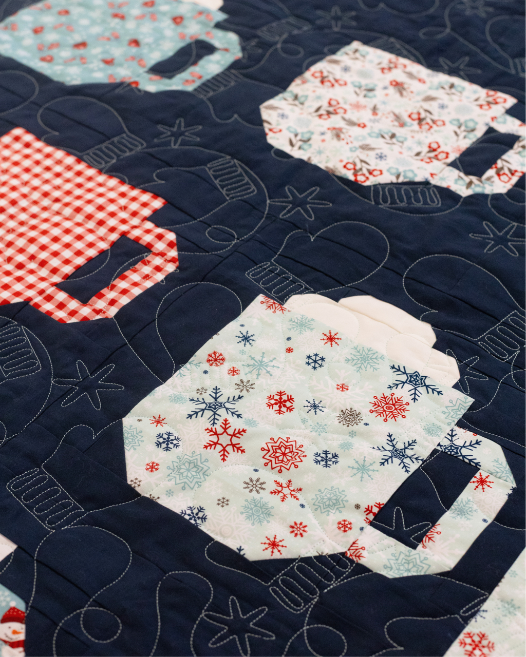 A Perfect Winter X Mod Mugs Quilt Kit 68 X 80"