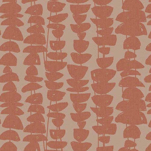 AbstrArt - Linen Stacked Stones Sienna