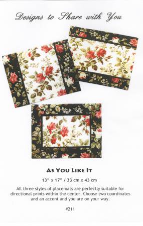 As You Like It Pattern