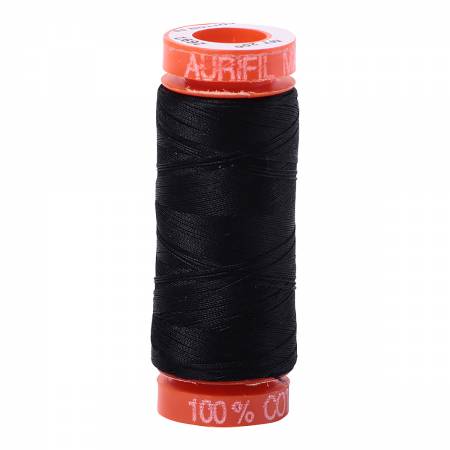 Aurifil Black Cotton Thread - 2692
