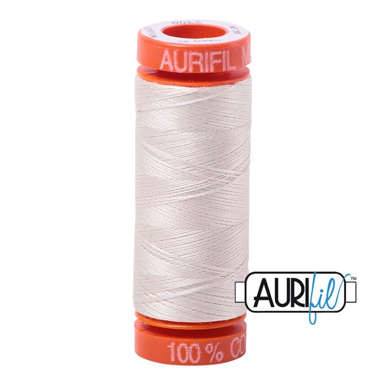 Aurifil Silver White Cotton Thread - 2309