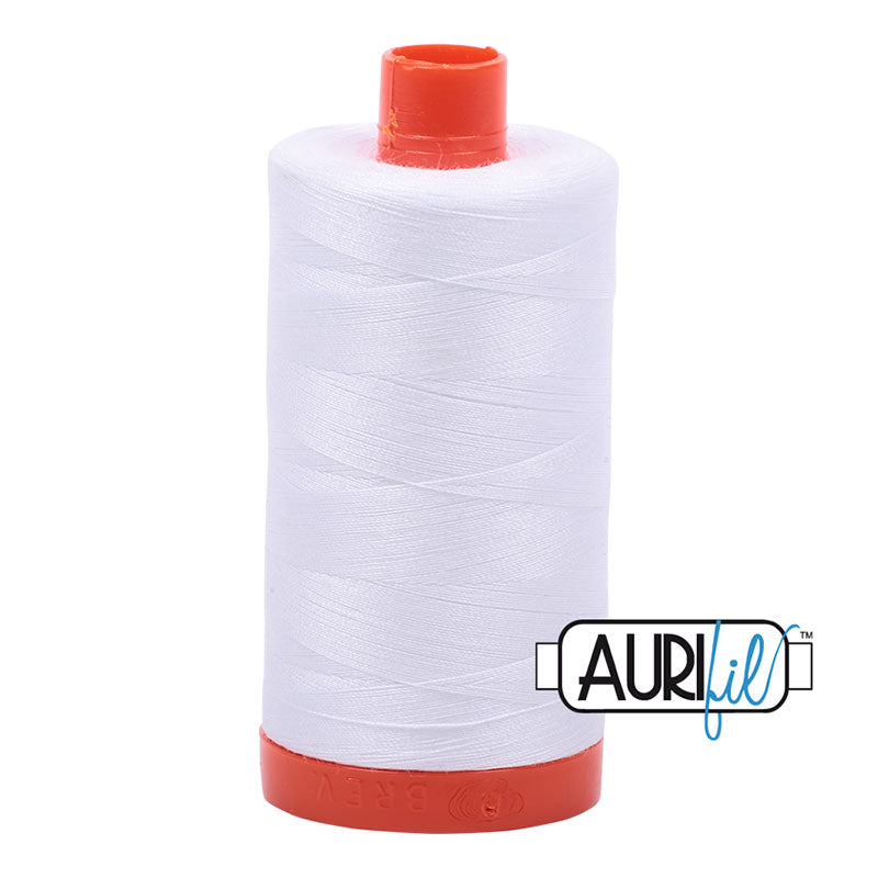 Aurifil White Cotton Thread - 2024