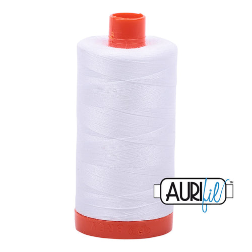 Aurifil White Cotton Thread - 2024