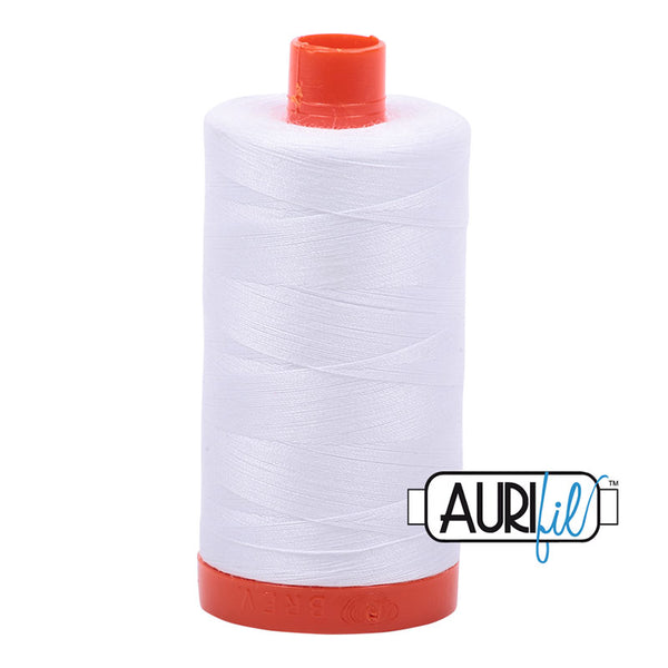 Aurifil White Cotton Thread - 2024