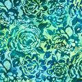 Azure Breeze - Peonies Teal Batik