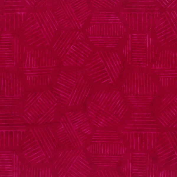 Banyan Batiks Hexies - Raspberry