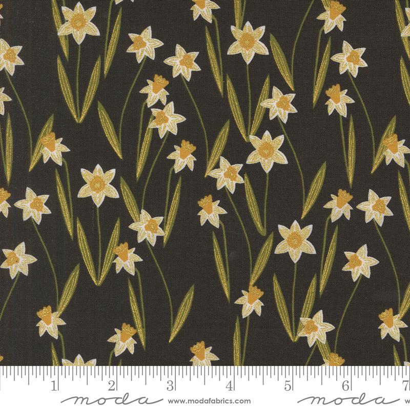 Bee Garden Metallic Black 48413 21M Moda #1