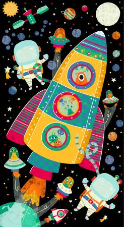 Blast Off! Black Digital 24" Panel