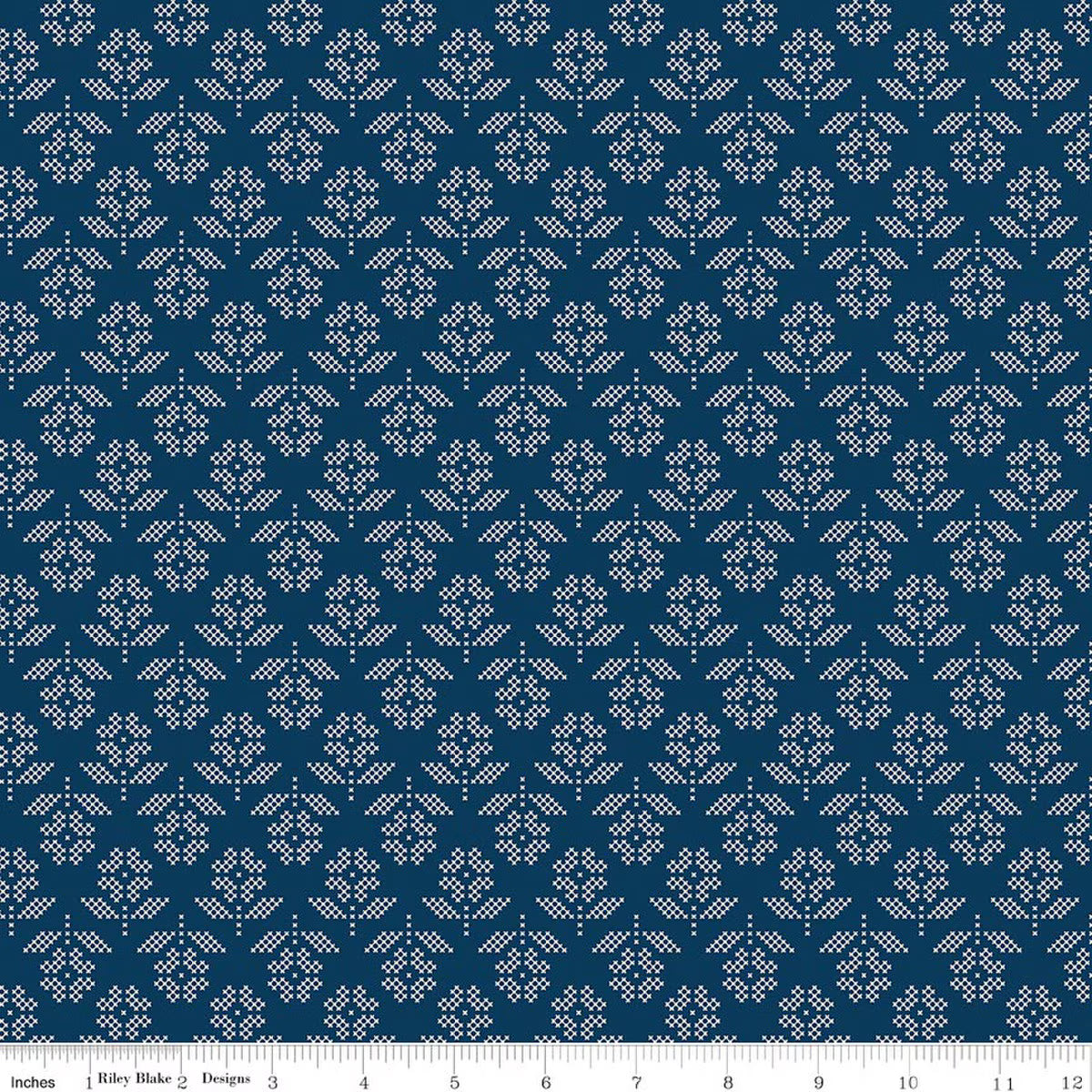 Denim & Daisy Flowers Oxford Blue