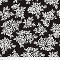 Moonlit Trellis Roses Black