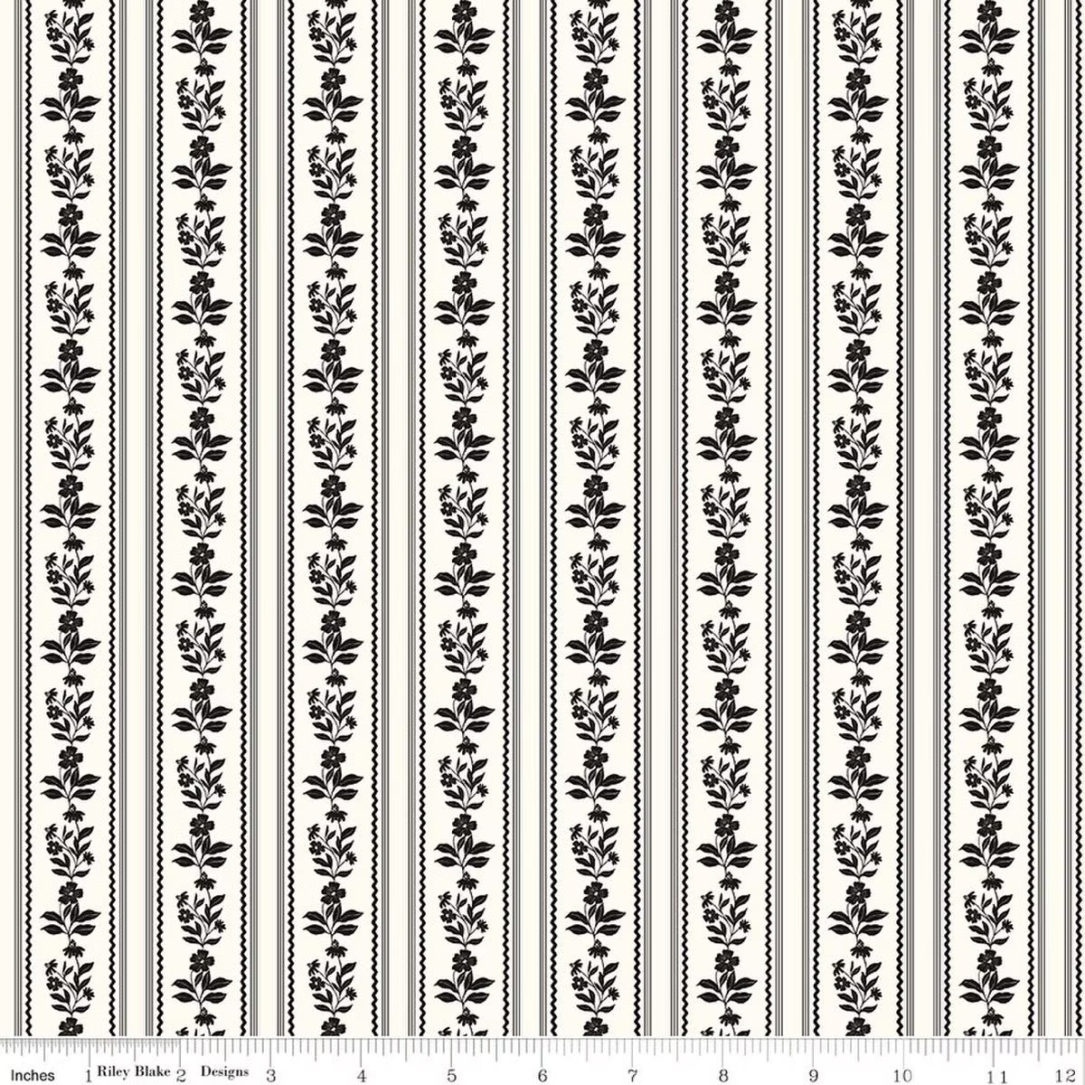 Moonlit Trellis Floral Stripe Cloud