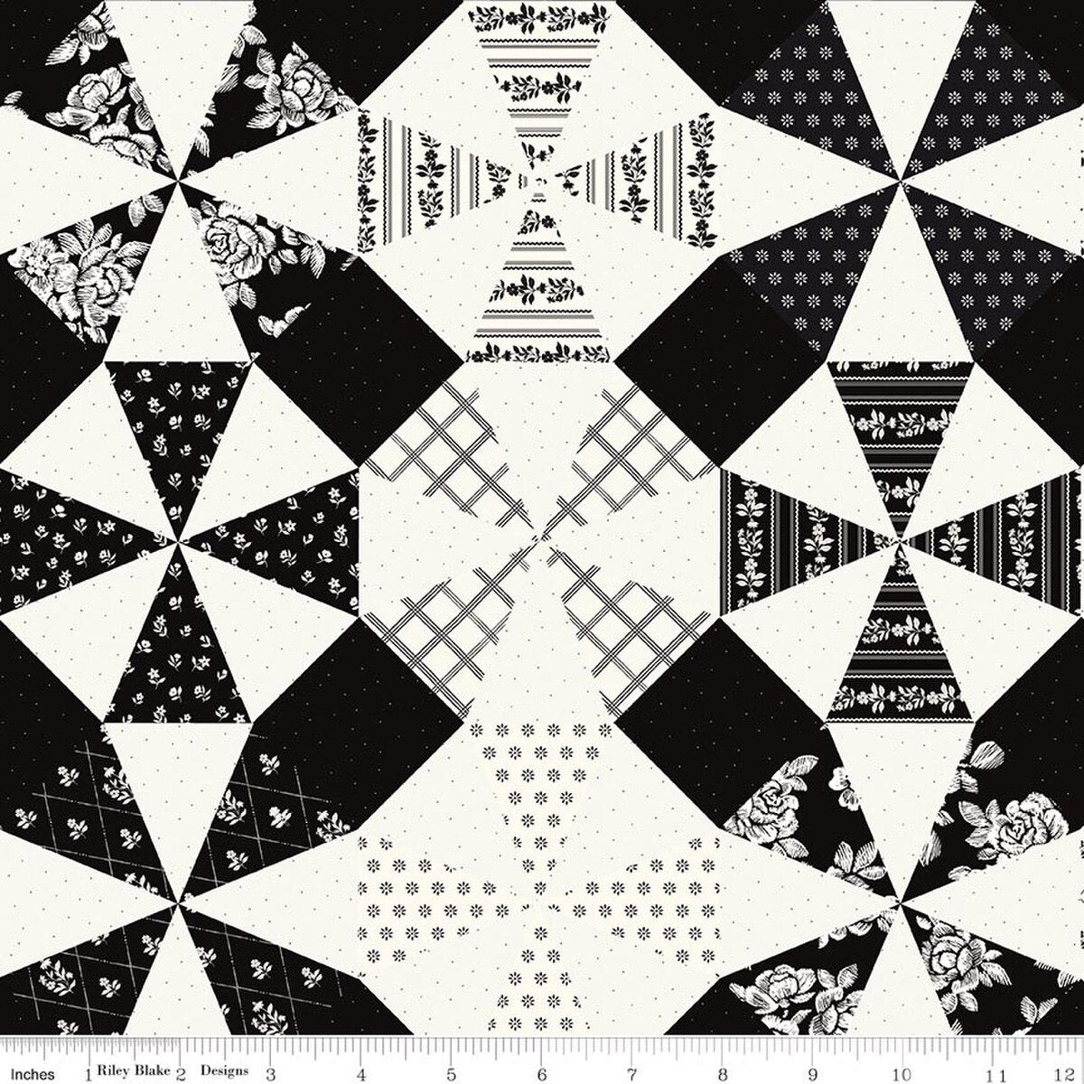 Moonlit Trellis Kaleidoscope Cheater Print Cloud