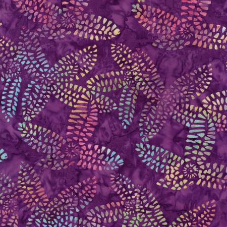 Charade - Plum Mosaic Flowers - B1061