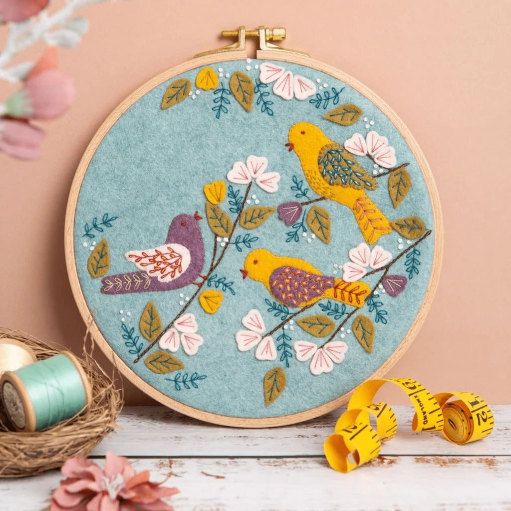 Corinne Lapierre Dawn Chorus Felt Applique Hoop Kit