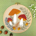 Corinne Lapierre Toadstools Felt Applique Hoop Kit