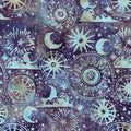 Cosmic Shapes Purple Urchin Batik