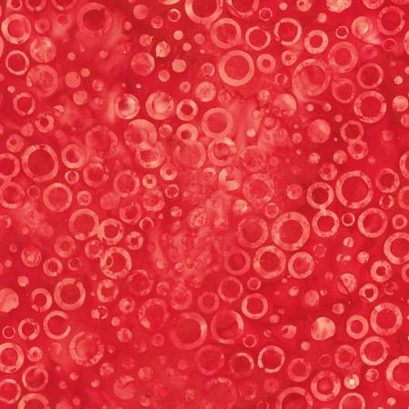 Dotted - Circles Red Batik