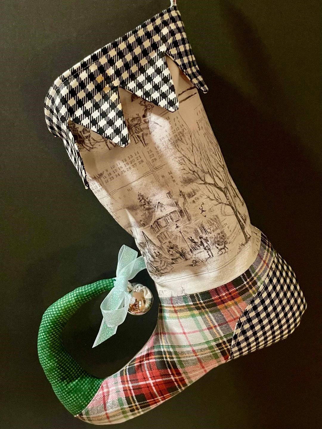 Elf Whimsy Holiday Stocking with Lori
