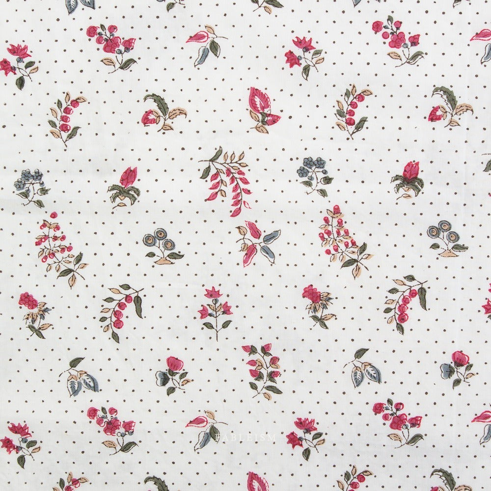 Fableism - Indian Block - Dottie Floral Cream