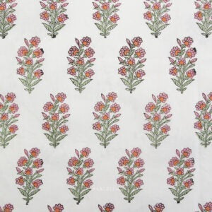 Fableism - Indian Block - Wild Floral - Blushing