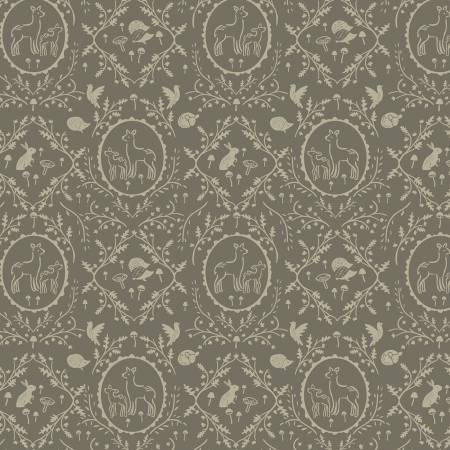 Forest Tales - Mushroom Dainty Damask