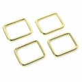 Four Rectangle Rings 1" Gold