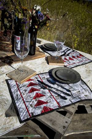 Geese In Flight Placemats (Formerly Pinecone Mocha Placemats)