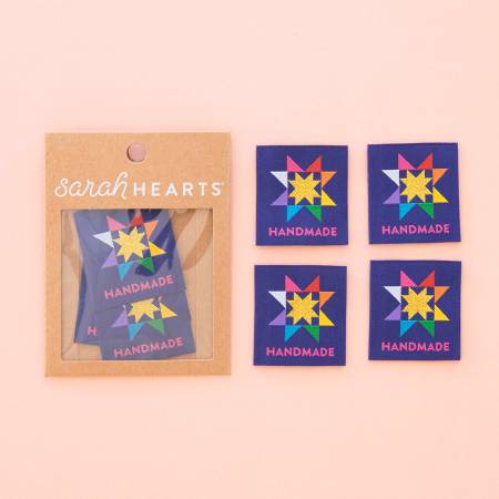 Handmade Quilt Star Large Woven Labels