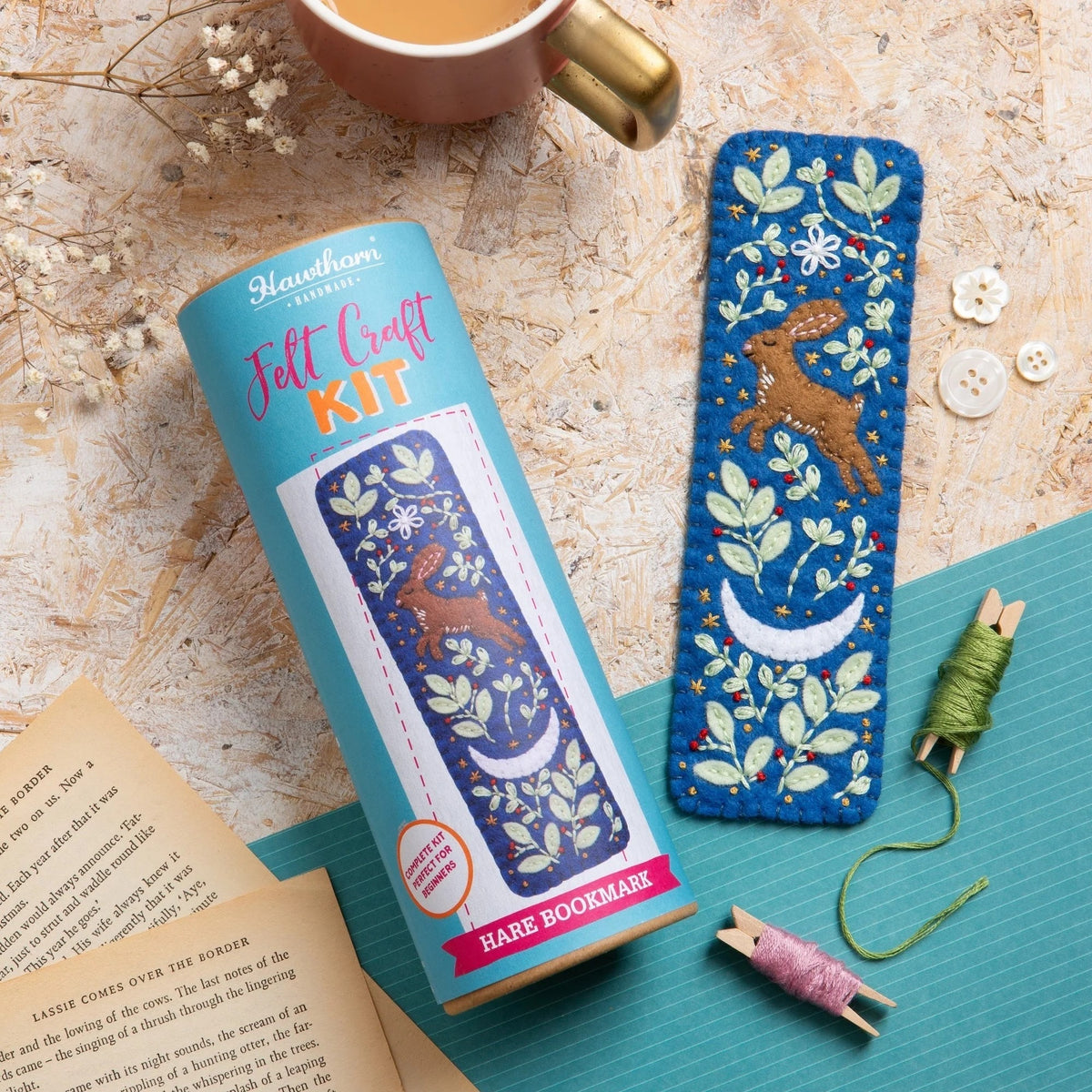 Hare Bookmark Felt Craft Kit