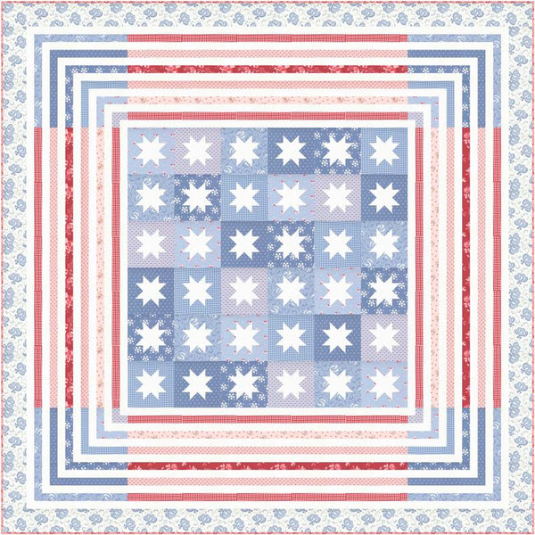 Hollyhocks Roses Kit KIT3050 Moda Precuts#1