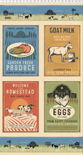 Homesteading -Digital Block Panel 24"