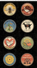 Homesteading -Digital Circle Panel 24"