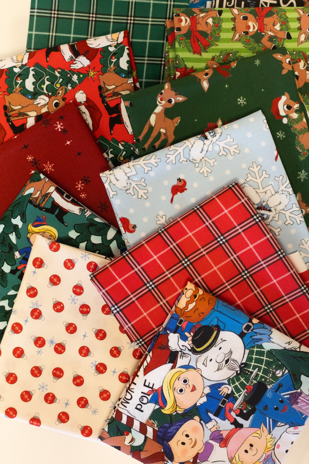 Rudolph the Red-Nosed Reindeer 12 pc Fat Quarter Bundle